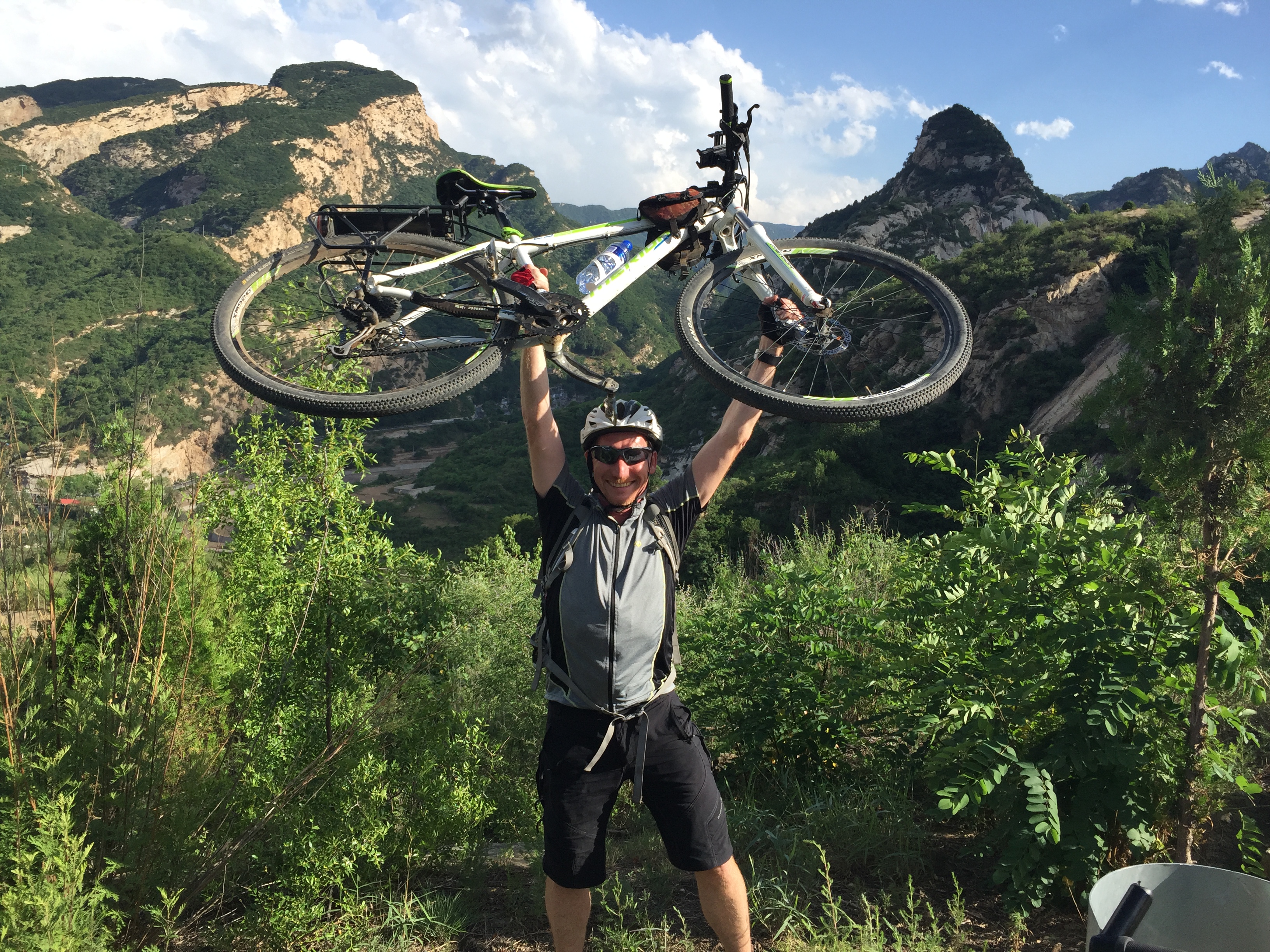Michael beim Radfahren